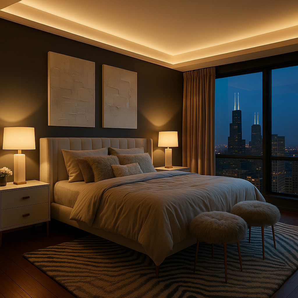 Evening ambience lit primarily by Ribbon Recess