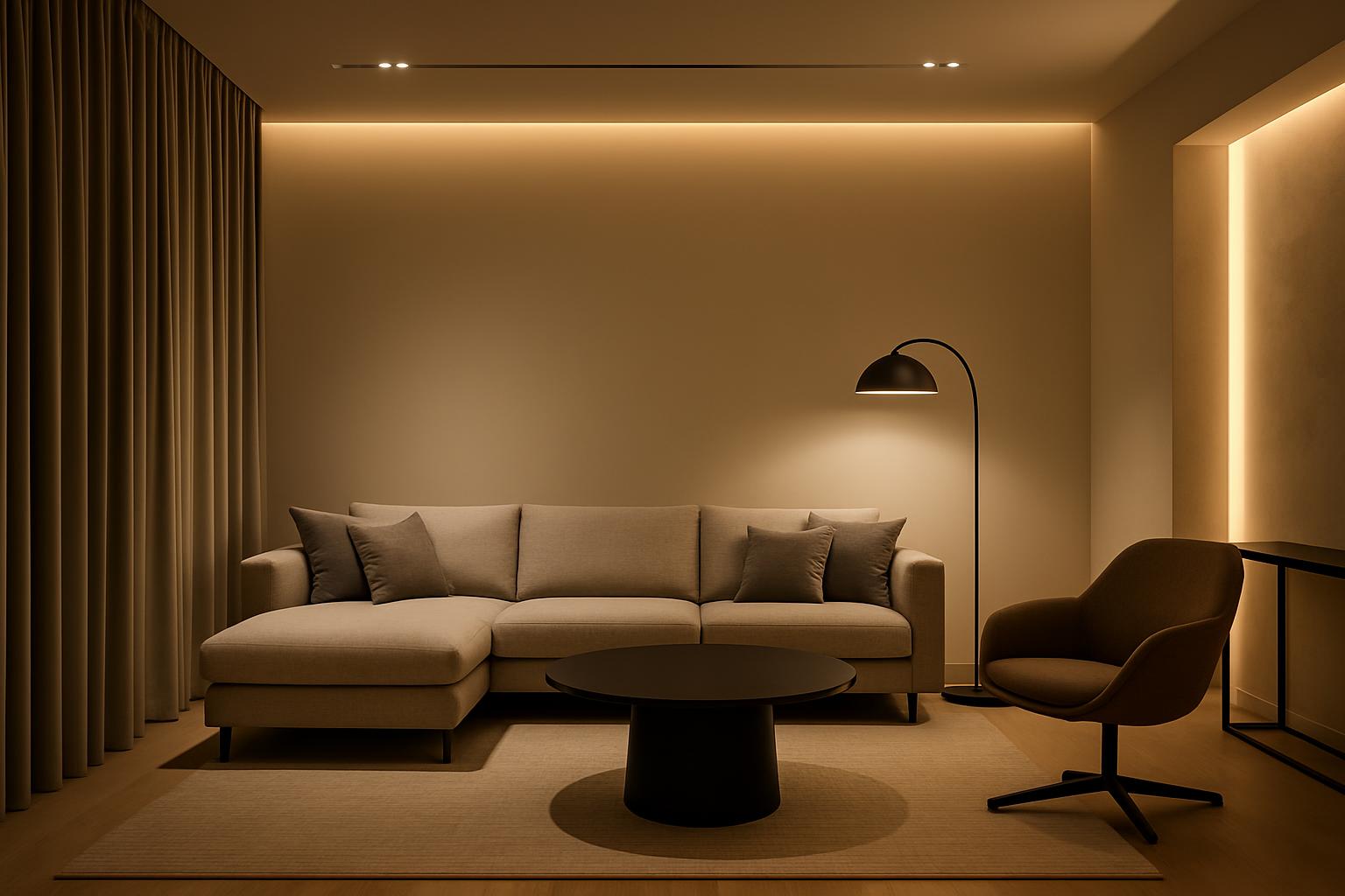 Art wall with even illumination